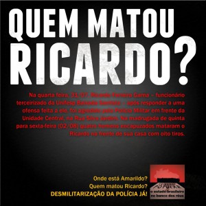 Campanha "Quem MATOU Ricardo" - Tribunal Popular